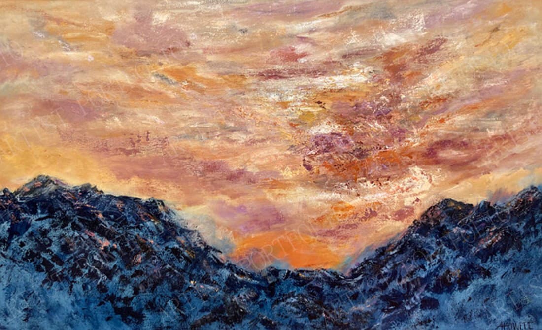 Julie's Joy — a commissioned abstract painting by Angela Howell