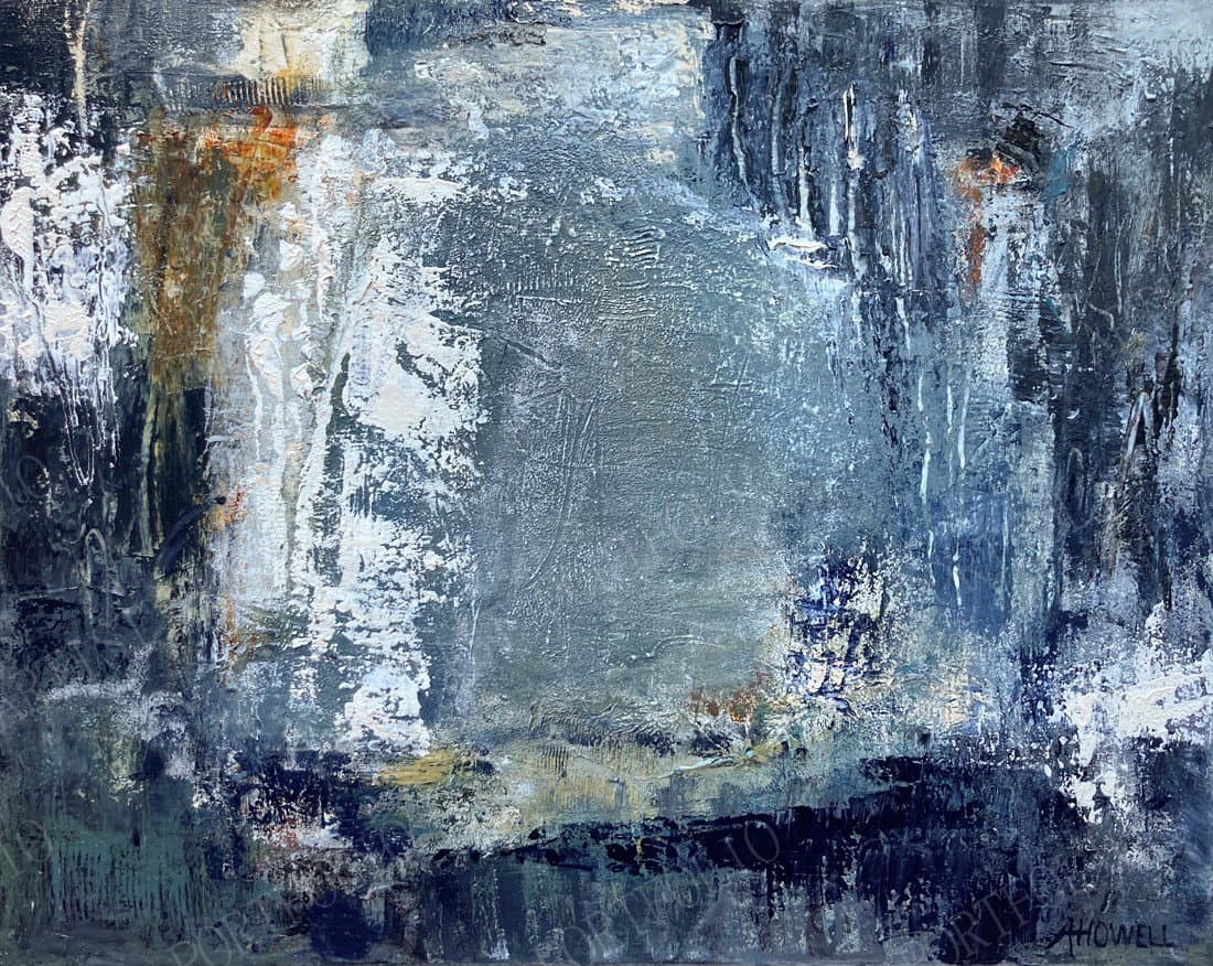 Navy Pier at Midnight — a commissioned abstract painting by Angela Howell